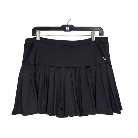 Fetch Women’s Large Black Pleated Mini Skort Stretch Y2K